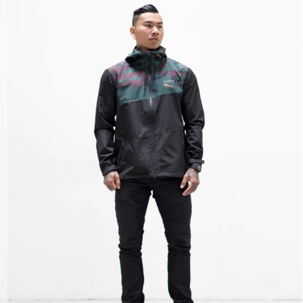 LVFT Camo Recon Tech Jacket Windbreaker